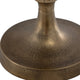 24 Inch Accent Drink Table Round Tabletop Turned Pedestal Base Gold By Casagear Home BM309575