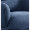 Dup 34 Inch Accent Chair Cushioned Seat Rounded Track Arms Muted Blue By Casagear Home BM309614