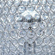 Hazel 13 Inch Table Lamp Crystal LED Globe Shade Metal Clear Finish By Casagear Home BM309672