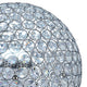 Hazel 13 Inch Table Lamp Crystal LED Globe Shade Metal Clear Finish By Casagear Home BM309672