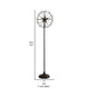 Quinn 63 Inch Accent Floor Lamp Vintage Fan Design Antique Bronze Finish By Casagear Home BM309678