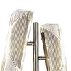 Spark 23 Inch Table Lamp with Metal Base and 2 Geometric Shades Gold By Casagear Home BM309682