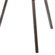 55 Inch Floor Lamp with Tripod Style Wood Frame Spotlight Brown and Black By Casagear Home BM309688