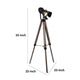 55 Inch Floor Lamp with Tripod Style Wood Frame Spotlight Brown and Black By Casagear Home BM309688