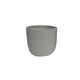 14 Inch Planter Set of 2 Drum Shape Engraved Design Textured Green By Casagear Home BM309745
