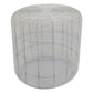 Sky 18 Inch Plant Stand, Round Metal Framework, Mesh Design, White Finish By Casagear Home