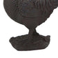 36 Inch Accent Table and Garden Decor, Hen Figurine, Resin, Brown By Casagear Home