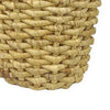 Decorative Basket Set of 2, Natural Fiber Water Hyacinth, Brown Finish By Casagear Home