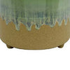 Adam Planter Set of 3, Assorted Sizes, Ceramic, Multicolored Sea Green By Casagear Home