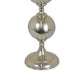 Robert 36 Inch Candle Holder Decoration Spheres, Silver Finished Metal By Casagear Home