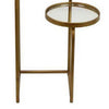 44 Inch Plant Stand with 4-Tiered Design, Stem Base, Metal, Gold Finish By Casagear Home