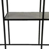 40 Inch Plant Stand Table, Open Metal Frame, 2 Glass Shelves, Black Finish By Casagear Home