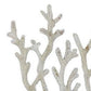 Spark 20 Inch Coral Table Top Decor, Coastal Design, Resin, Antique White By Casagear Home
