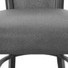 Brandon 24 Inch Counter Height Chair Set of 2, Gray Fabric Upholstery By Casagear Home