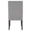 Amber 27 Inch Dining Side Chair Set of 2, Cushioned Gray Fabric Upholstery By Casagear Home