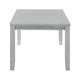 Liam 64 Inch Dining Table Spacious Rectangular Top Gray Wood Frame By Casagear Home BM310221