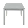 Liam 64 Inch Dining Table, Spacious Rectangular Top, Gray Wood Frame By Casagear Home