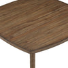 Summit 40 Inch Dining Table, Square Top, Rounded Edges, Wood Frame, Brown By Casagear Home
