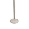 83 Inch Floor Lamp, AdjusFloor, 3 Level Design, Marble, Metal, Silver By Casagear Home