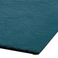 Rica 5 x 7 Area Rug, Medium, No Backing, Power Loomed Polyester, Teal By Casagear Home