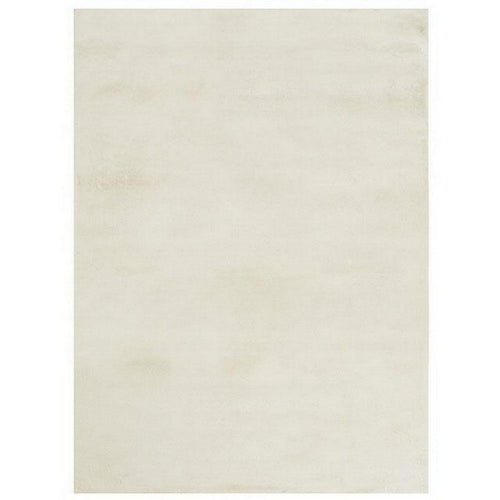 Ica 5 x 7 Area Rug, Non Slip Canvas Backing, Tie Dye Polyester, Off White By Casagear Home