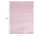 Ica 5 x 7 Area Rug, Non Slip Canvas Backing, Tie Dye Polyester, Pink By Casagear Home