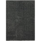 Dufu 8 x 10 Area Rug, Large, Hard Latex Backing, Polyester, Dark Gray By Casagear Home