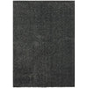 Dufu 5 x 7 Area Rug, Medium, Hard Latex Backing, Polyester, Dark Gray By Casagear Home