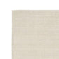 Shey 5 x 8 Area Rug, Medium, Hand Loomed Wool, No Backing, Ivory Finish By Casagear Home