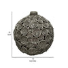 14 Inch Decorative Vase, Rich Artisan Ceramic Bubble Pot Design, Gray By Casagear Home