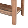 Asic 67 Inch Bar Height Sofa Table, Natural Brown Mango Wood, Grain Details By Casagear Home