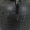 Risa 13 Inch Decorative Vase, Urn Shape, 3 Curved Handles, Antique Black By Casagear Home