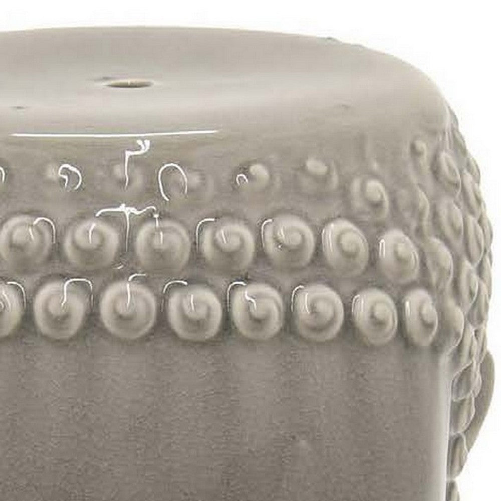 Suny 18 Inch Buddha Plant Stand Table, Figurine, Gray, Transitional Style By Casagear Home