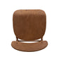 Seln 24 Inch Counter Stool Chair, Curved Seat, Open Back, Dark Brown Wood By Casagear Home
