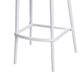 Celin 30 Inch Barstool Chair, Set of 4, Stackable, Mesh, Curved Seat, White By Casagear Home