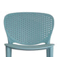 Celin 26 Inch Counter Stool Chair, Set of 4, Stackable, Mesh Back, Green By Casagear Home