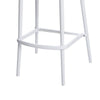 Celin 26 Inch Counter Stool Chair Set of 4 Stackable Mesh Back White By Casagear Home BM311554