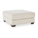 Ashley 42" Ottoman, Oversized Cushion, Soft Beige Polyester