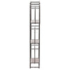 36 Inch Shelves Set of 2, 3 Tier Design, Iron Frame, Wood, Gray Finish By Casagear Home