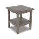 Ashley Arin 26" Side End Table, Open Shelf, Vintage Style Gray Wood