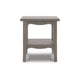 Arin 26 Inch Side End Table Open Shelf Vintage Style Gray Hardwood By Casagear Home BM311734