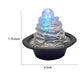 Sumi 9 Inch Ice Tabletop Water Fountain, Rock Climb Glass Ball, Multicolor By Casagear Home