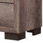 Rangley 24 Inch Nightstand, 2 Drawers, Chrome Metal Handles, Brown Wood By Casagear Home