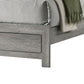 Robin Twin Size Bed, Low Profile Base, Rustic Gray Driftwood Finish By Casagear Home