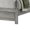 Robin Twin Size Bed, Low Profile Base, Rustic Gray Driftwood Finish By Casagear Home
