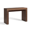 Libi 47 Inch Console Table, Minimalist Rectangular Top, Lacquered Brown By Casagear Home