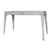 50 Inch Console Sofa Table, Cottage Inspired, Mango Wood, Distressed White  By Casagear Home