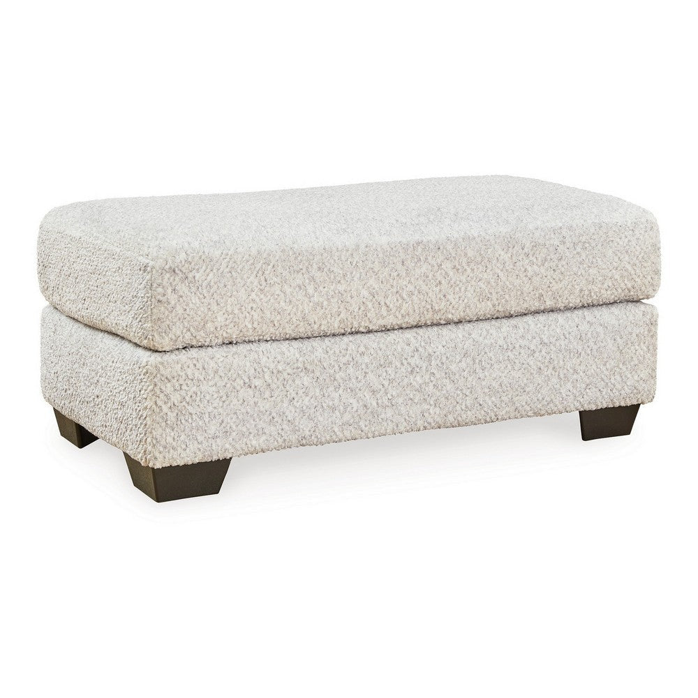 Ashley Emma 44" Ottoman, Plush Cushion, Gray Polyester Upholstery