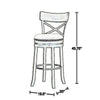 Vesper 31 Inch Swivel Barstool Chair Set of 2, Beige Seat, Brown Wood Frame By Casagear Home