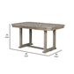 Lais 60 Inch Dining Table, Rectangular, Diamond Wood Grain Pattern, Gray By Casagear Home